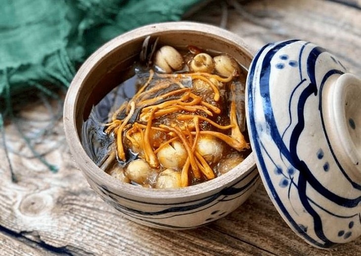 Các bài thuốc bổ với đông trùng hạ thảo