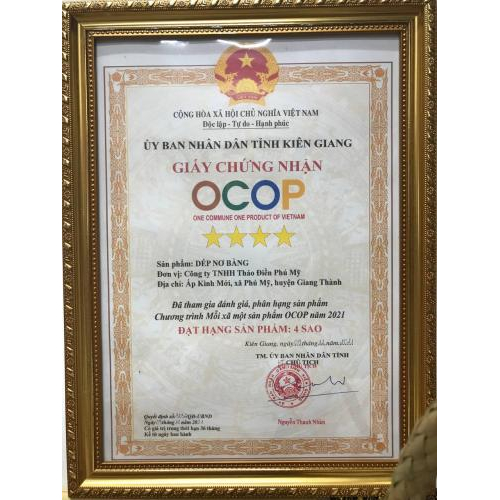 Chứng nhận OCOP - Dép Nơ Bàng