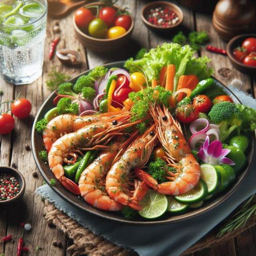 Xếp tôm vào hộp