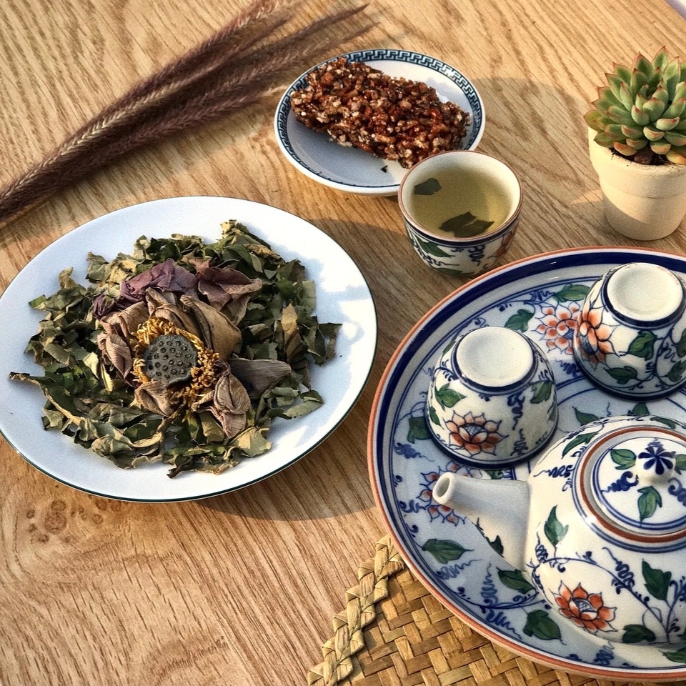 Trà lá sen khô nguyên chất