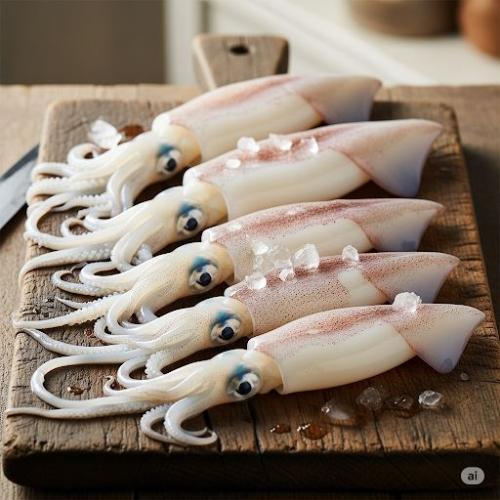 Tách đầu và thân mực