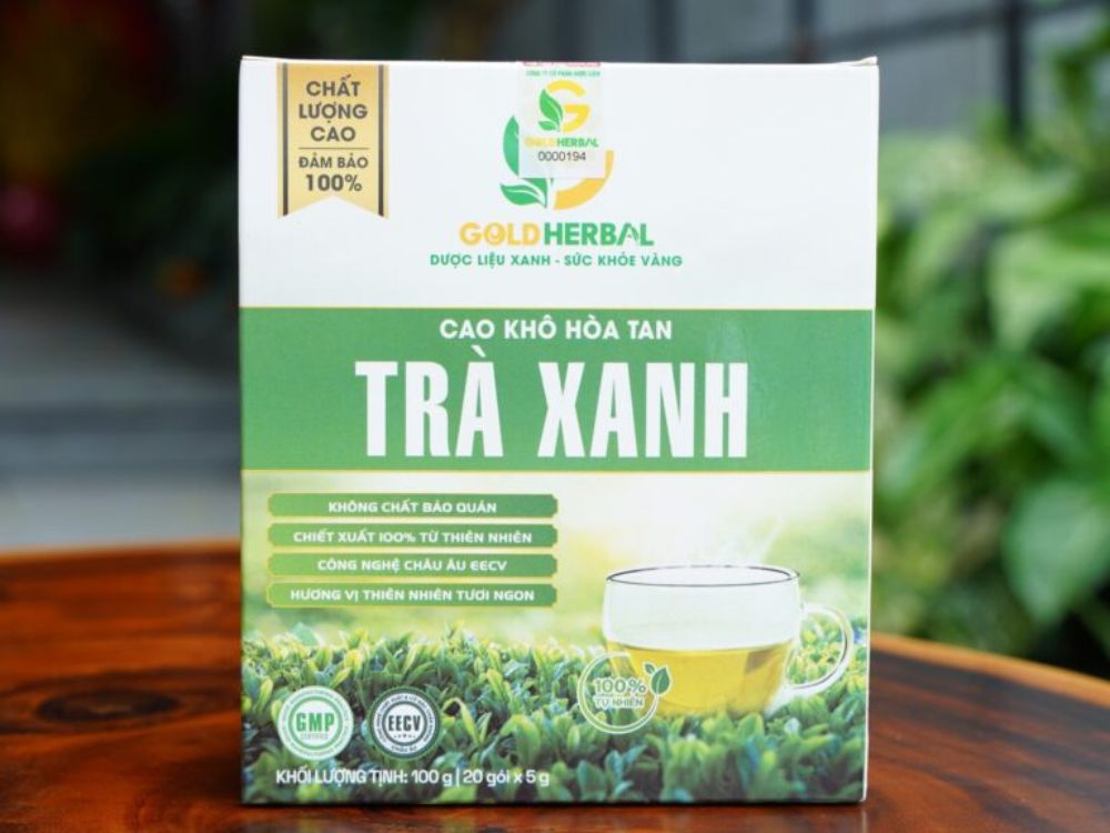 1. Giới thiệu cao khô hòa tan trà xanh