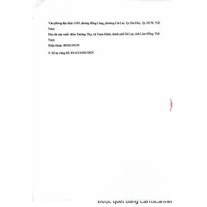 Công văn bổ sung nhãn có tiếng Anh