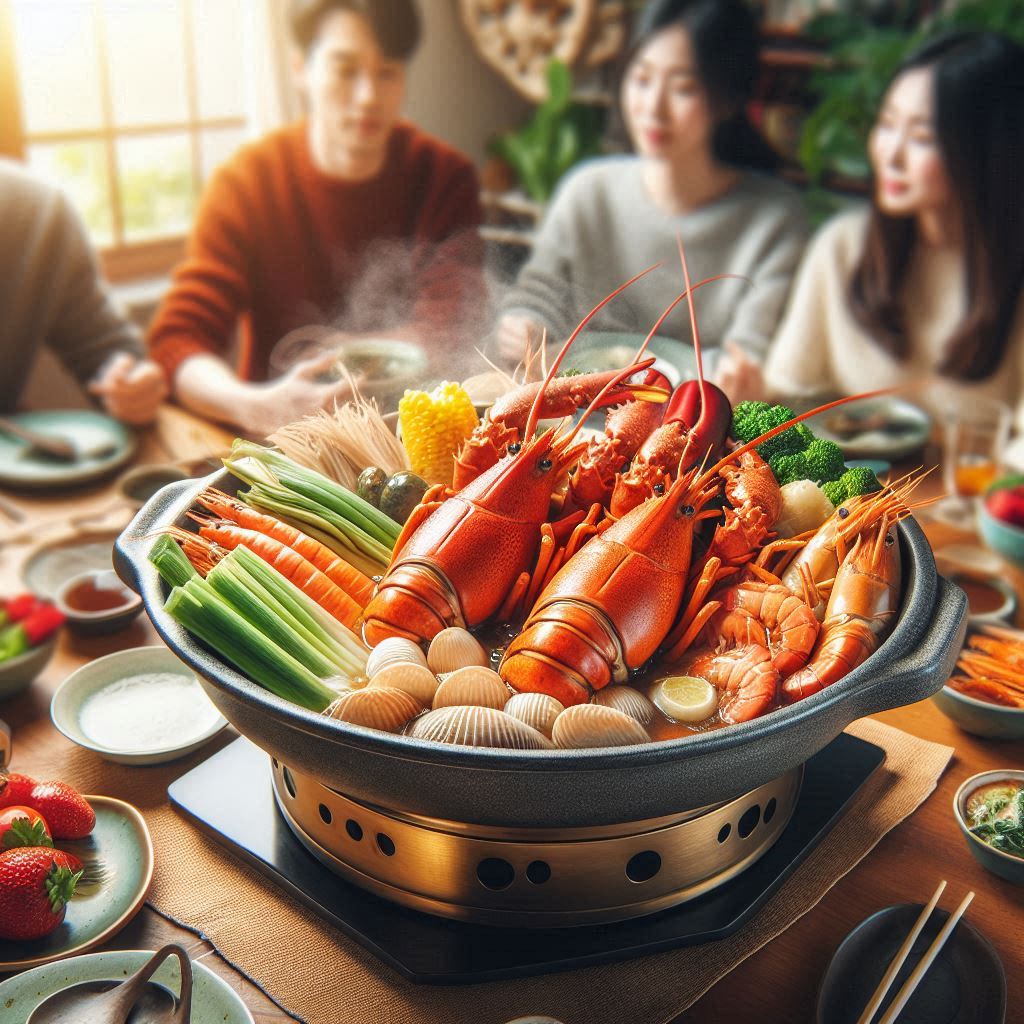 Cách Làm Lẩu Tôm Hùm Hải Sản Đậm Đà