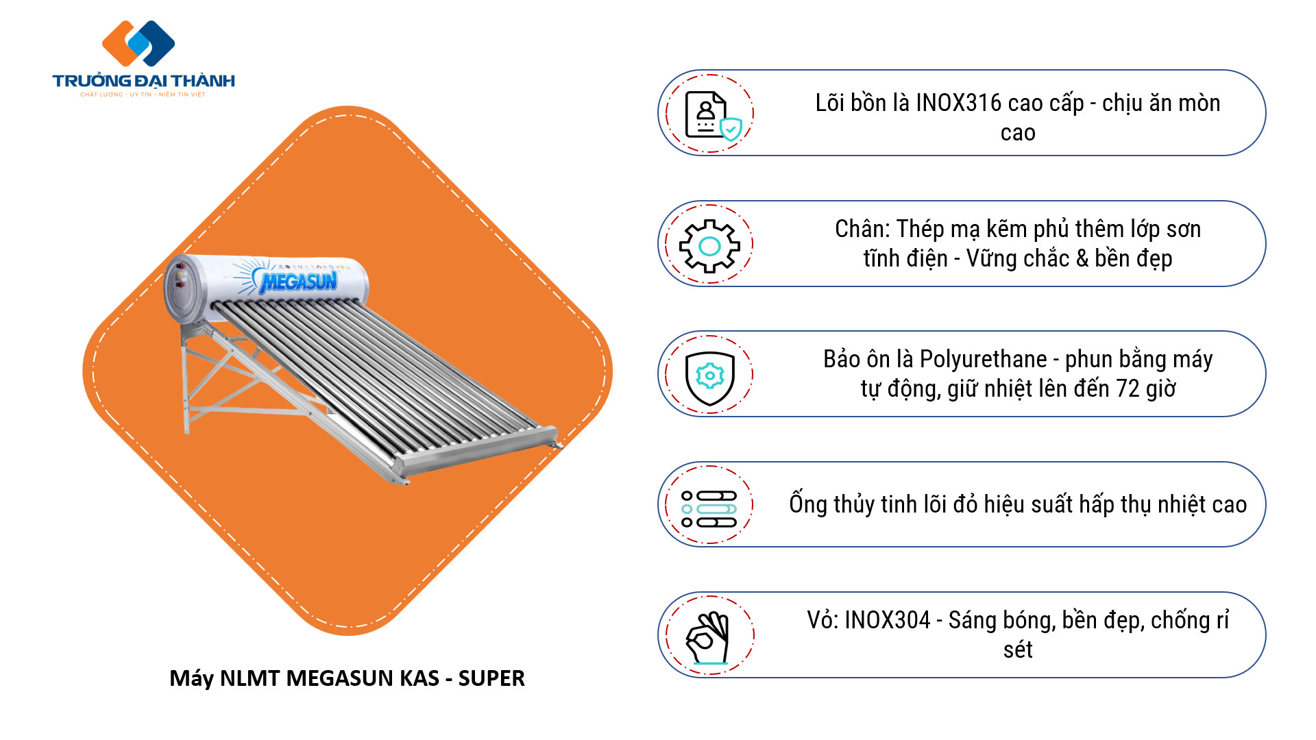 Dòng Máy Năng Lượng Mặt Trời MEGASUN KAS -SUPER