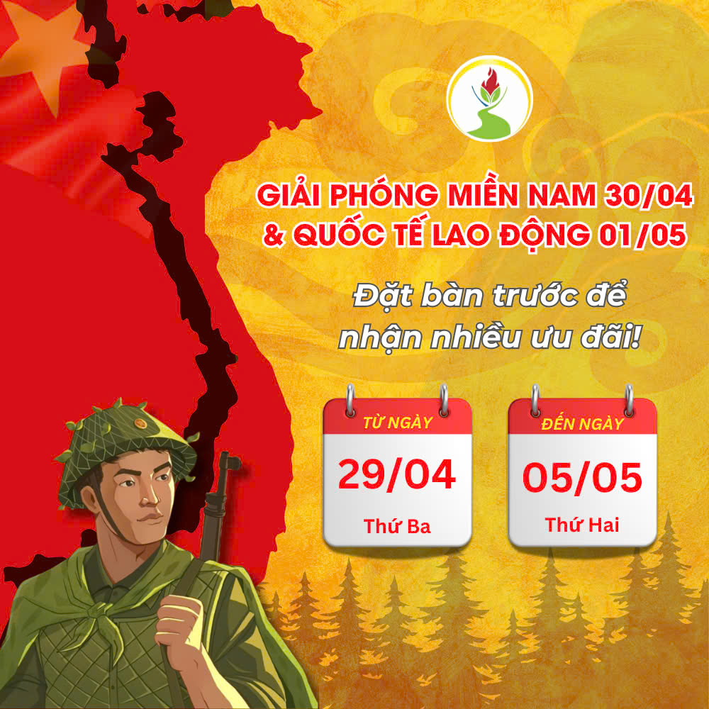 Tuấn Tường Khuyến Mãi Mừng Đại Lễ 30/04 - 01/05