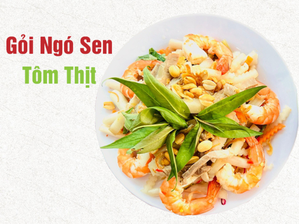 Thưởng thức các món từ tôm