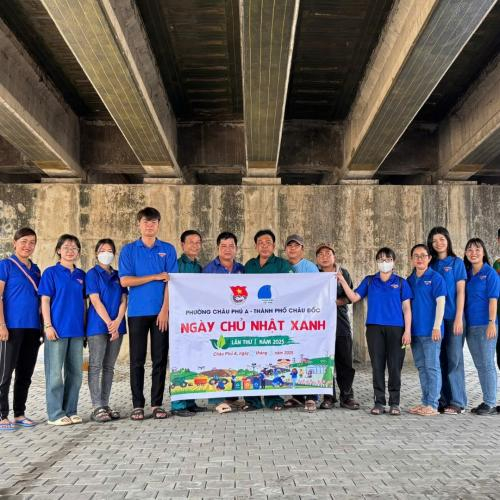 Đoàn Phường Châu Phú A Ra Quân Ngày Chủ Nhật Xanh Lần 1/2025