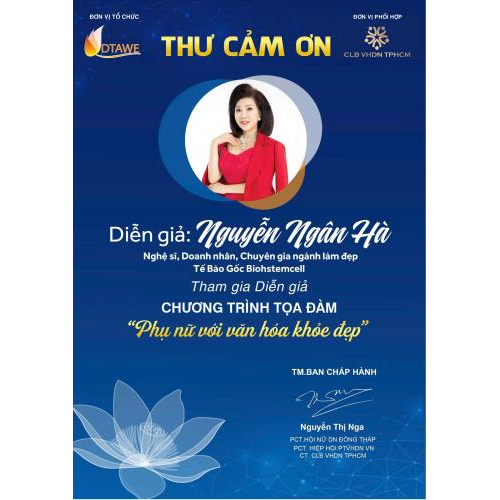 Tri ân Quý Nhà Tài Trợ – Đồng Hành Cùng Sự Phát Triển Của Hội Nữ Doanh Nhân Đồng Tháp