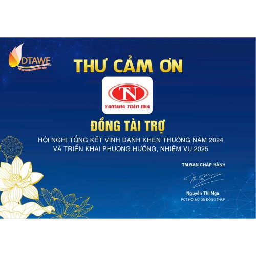Tri ân Quý Nhà Tài Trợ – Đồng Hành Cùng Sự Phát Triển Của Hội Nữ Doanh Nhân Đồng Tháp