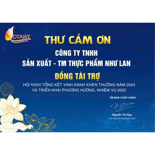Tri ân Quý Nhà Tài Trợ – Đồng Hành Cùng Sự Phát Triển Của Hội Nữ Doanh Nhân Đồng Tháp
