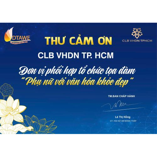 Tri ân Quý Nhà Tài Trợ – Đồng Hành Cùng Sự Phát Triển Của Hội Nữ Doanh Nhân Đồng Tháp