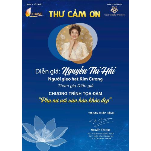 Tri ân Quý Nhà Tài Trợ – Đồng Hành Cùng Sự Phát Triển Của Hội Nữ Doanh Nhân Đồng Tháp