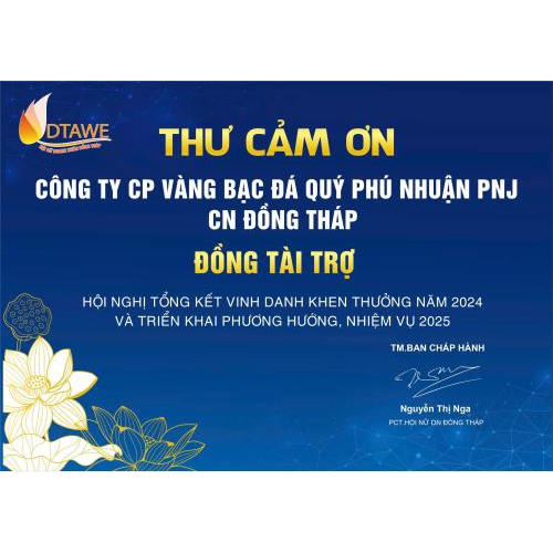 Tri ân Quý Nhà Tài Trợ – Đồng Hành Cùng Sự Phát Triển Của Hội Nữ Doanh Nhân Đồng Tháp