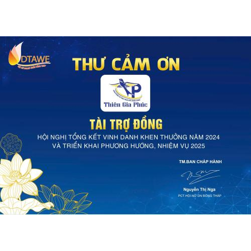 Tri ân Quý Nhà Tài Trợ – Đồng Hành Cùng Sự Phát Triển Của Hội Nữ Doanh Nhân Đồng Tháp