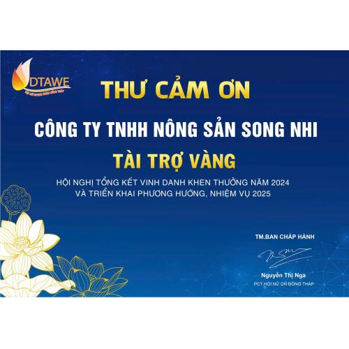 Tri ân Quý Nhà Tài Trợ – Đồng Hành Cùng Sự Phát Triển Của Hội Nữ Doanh Nhân Đồng Tháp