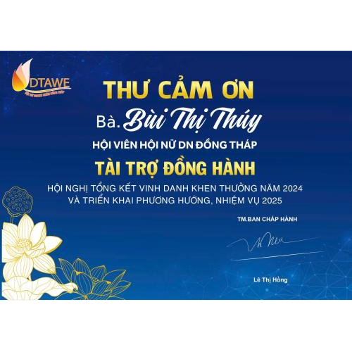Tri ân Quý Nhà Tài Trợ – Đồng Hành Cùng Sự Phát Triển Của Hội Nữ Doanh Nhân Đồng Tháp