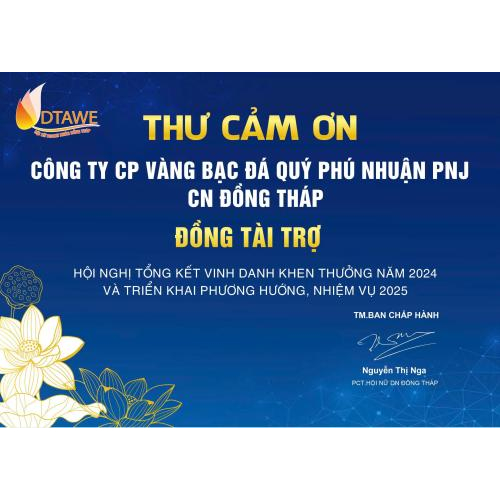 Tri ân Quý Nhà Tài Trợ – Đồng Hành Cùng Sự Phát Triển Của Hội Nữ Doanh Nhân Đồng Tháp