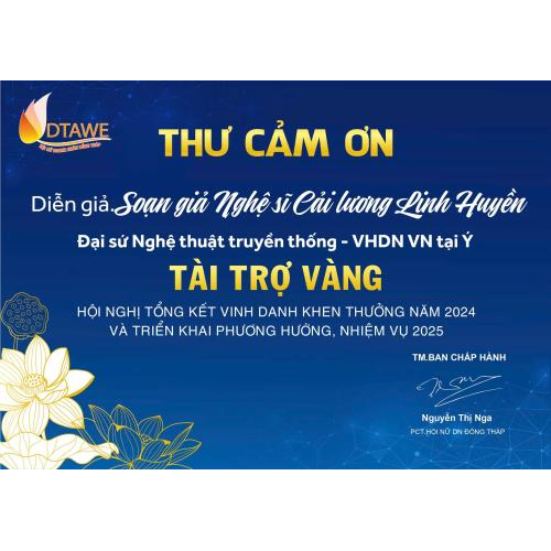 Tri ân Quý Nhà Tài Trợ – Đồng Hành Cùng Sự Phát Triển Của Hội Nữ Doanh Nhân Đồng Tháp