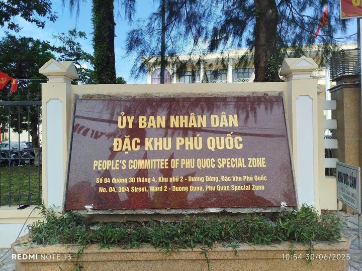 Phú Quốc là một trong 3 đặc khu mới của tỉnh An Giang, bên cạnh đặc khu Thổ Châu và Kiên Hải