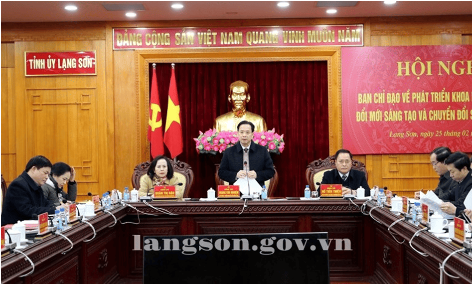 Hội nghị Ban Chỉ đạo về phát triển khoa học, công nghệ, đổi mới sáng tạo và chuyển đổi số tỉnh