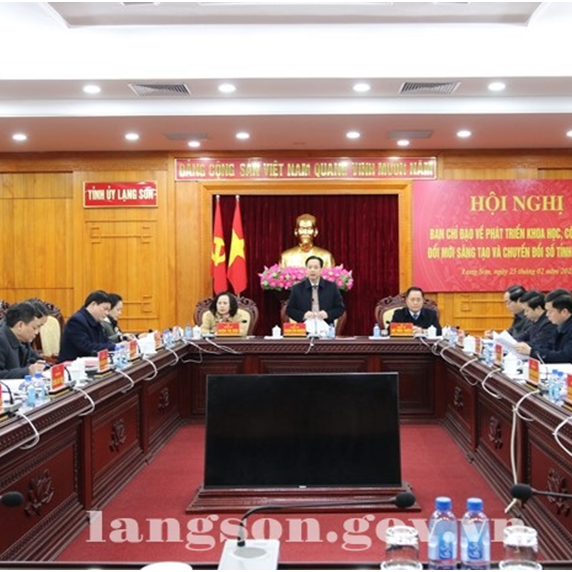 Hội Nghị Ban Chỉ Đạo Về Phát Triển Khoa Học, Công Nghệ, Đổi Mới Sáng Tạo Và Chuyển Đổi Số Tỉnh