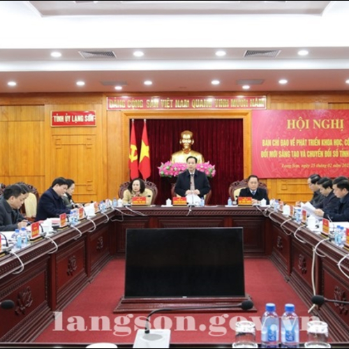 Hội Nghị Ban Chỉ Đạo Về Phát Triển Khoa Học, Công Nghệ, Đổi Mới Sáng Tạo Và Chuyển Đổi Số Tỉnh