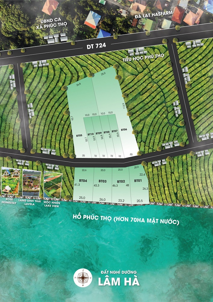 Quy mô dự án LakeView Phúc Thọ Lâm Đồng