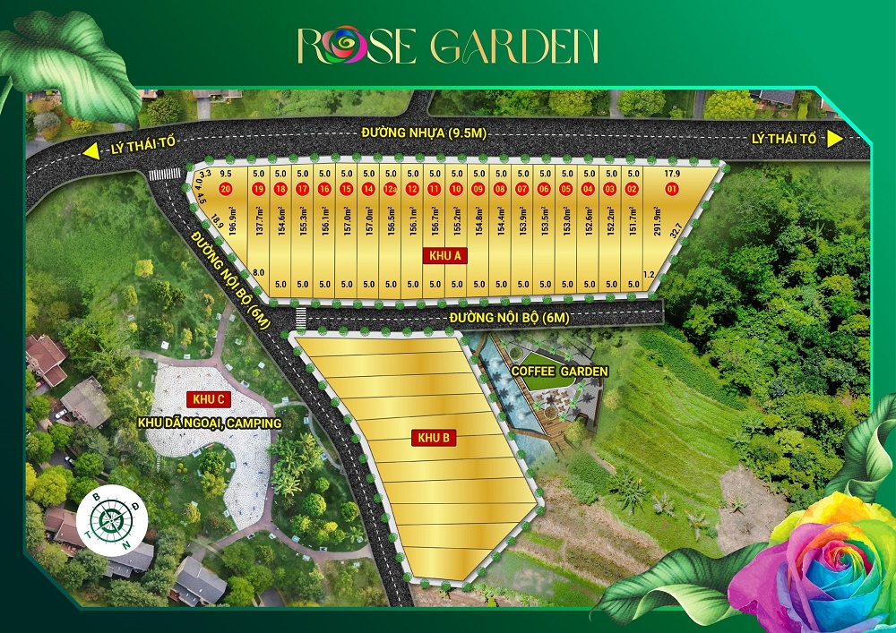 Quy mô dự án Rose Garden Lâm Đồng