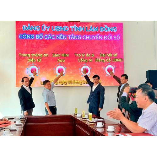 Đảng ủy UBND tỉnh Lâm Đồng ra mắt hệ sinh thái chuyển đổi số