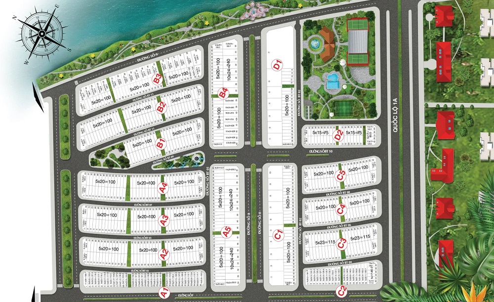 Quy mô dự án La Villa Green City Long An