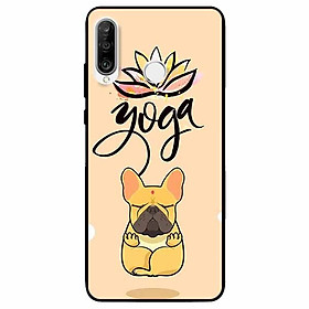 Ốp lưng in cho Huawei P30 Lite Mẫu Cún Yoga
