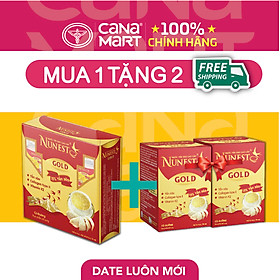 [Lốc 6 lọ x 70ml] Nước yến sào cao cấp Nunest GOLD bồi bổ sức khỏe 15%
