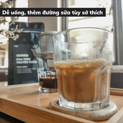 Cà phê rang xay PHA PHIN TRUYỀN THỐNG 250g cafe nguyên chất hương vị đậm đà hậu ngọt không gánh gắt - Big Dream Coffee