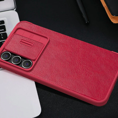 Bao da dành cho SamSung Galaxy S24 FE chính hãng Nillkin QIN - Hàng nhập khẩu