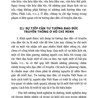 Văn Hoá Soi Đường Cho Quốc Dân Đi - Hồ Chí Minh Và Truyền Thống Đạo Đức Dân Tộc