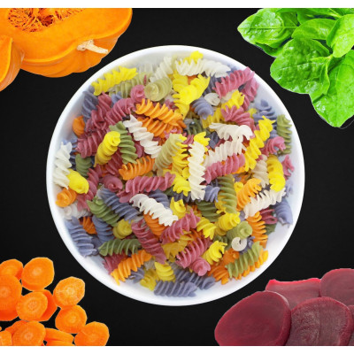 Nui Hữu Cơ Ngũ Sắc Hình Xoắn Thực Dưỡng Ăn Kiêng Rau Củ Tốt Cho Sức Khỏe