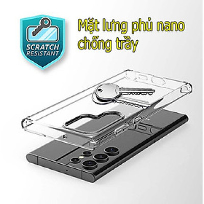 Ốp lưng dành cho Samsung S23 Ultra 5G trong suốt chống sốc đệm khí chống sốc - Hàng chính hãng