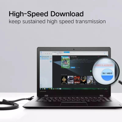 Ugreen UG11222NW104TK 25M màu Đen Cáp mạng LAN CAT6 UPT cáp dẹp - HÀNG CHÍNH HÃNG