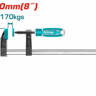 KẸP GỖ CHỮ F SIZE TỪ 50X150MM- 140X1200MM TOTAL - HÀNG CHÍNH HÃNG