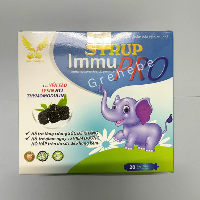 [TPBVSK] SYRUP IMMU PRO Hỗ Trợ Tăng Sức Đề Kháng ( H/20 ống x10ml)