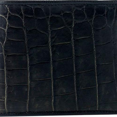 Bộ Ví & Thắt Lưng Nam Da Cá Sấu Huy Hoàng HT2201-HT4201 (23 x 11,5 cm) - Đen