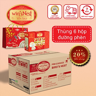 (Thùng 06 hộp )Yến Sào win