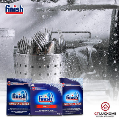 Muối rửa bát Finish loại 1.2kg, 1.5kg, 3kg, 4kg - Hàng chính hãng