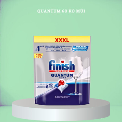 Túi 60 viên rửa chén Finish Quantum Max Dishwasher Tablets PTT025459