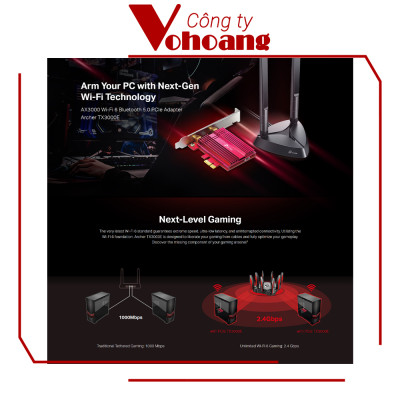 Card mạng Wireless TP-Link Archer TX3000E- Hàng chính hãng