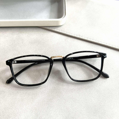 Kính gọng nhựa dẻo nam nữ hình chữ nhật chất liệu siêu bền, siêu nhẹ