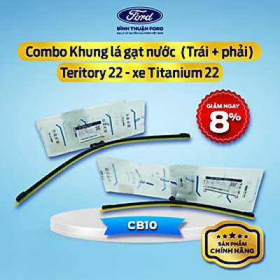 [COMBO GIÁ HỜI] Khung Lá Gạt Nước Mưa (Trái, Phải) – Ford Territory 2022 Bản Titanium | Chính Hãng