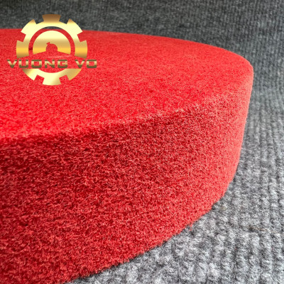 Bánh nỉ đỏ đánh bóng-nỉ đỏ đánh bóng inox kích thước 200x50x16mm #240 (Gía đã bao gồm VAT)