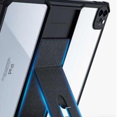 Ốp lưng chống sốc cho iPad Pro 11inch 2024 M4, iPad Pro 13inch 2024 M4, iPad Pro 11inch M1/M2, iPad Pro 12.9inch 2020/ M1 2021/ M2 2022 chính hãng XUNDD có giá đỡ 3 chế độ - Hàng chính hãng
